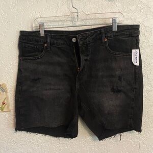 Old Navy Black Cutoff Denim Shorts
